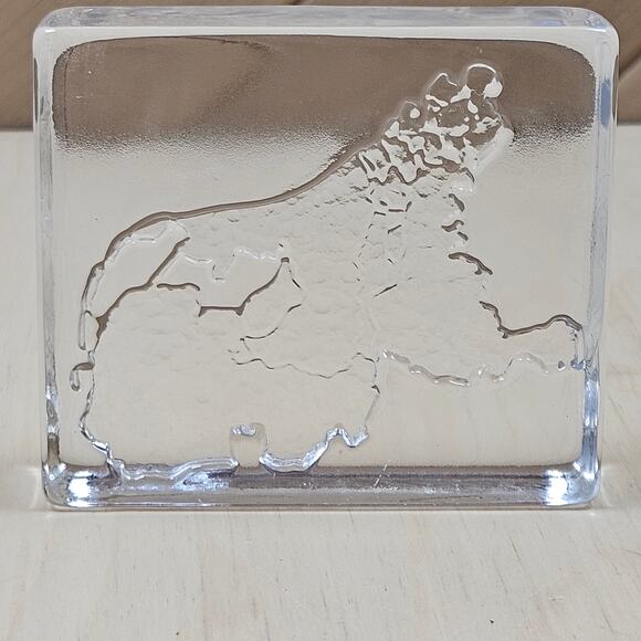 Vtg Hand Made Royal Leerdam Netherlands shape Holland Crystal Paperweight Dutch - Picture 4 of 7